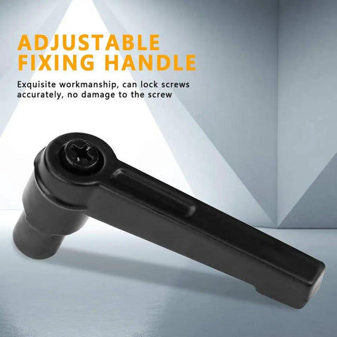 4 Pack Premium Heavy Duty Stainless Steel Clamping Lever Handles With M6 Female Threads And Smooth Twist Knobs Designed For Reliable Machinery And Shop Repairs, adjustable fixing handle close-up.