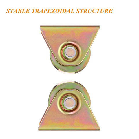 heavy-duty V groove caster wheels with trapezoidal structure for industrial use