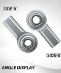 CF5 Heim Joint Kit Set Of Two Built Sick With Badass Durability Heavy Duty Steel Rod End Bearings, angle display of Side-A and Side-B.