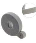 Premium Nylon Cable Organizer Strap Kick Your Desk Cord Chaos Into Shape With Reusable Loops To Ditch The Snarl And Keep Your Home Office Seamless Tangle Free rolled gray cord wrap for cable management.