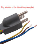 One Set 110 Volt Switch On Off Box And Cord Replacement For Industrial Sewing Machine Clutch Motors plug close-up
