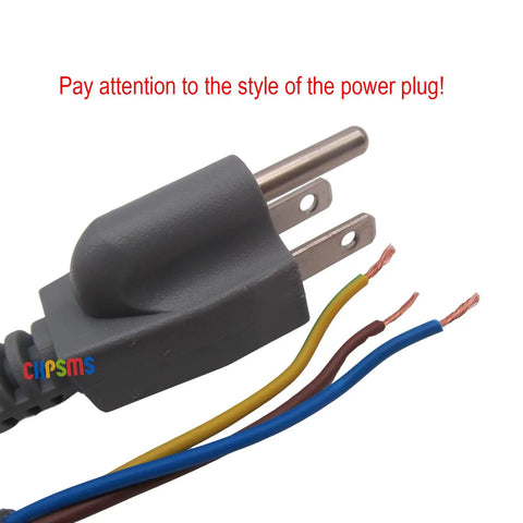 One Set 110 Volt Switch On Off Box And Cord Replacement For Industrial Sewing Machine Clutch Motors plug close-up