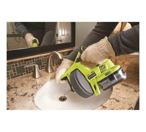 18V Cordless Drain Auger Tool Only P4001 For Quick Clog Busting Lightweight Electric Sewer Snake To Clear Drains Fast Battery Not Included Works With Most 18V Systems Ideal For DIYers And Pros