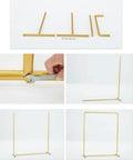 Heavy Duty Industrial Clothes Rack With Golden Floor Standing Coat Stand assembly process