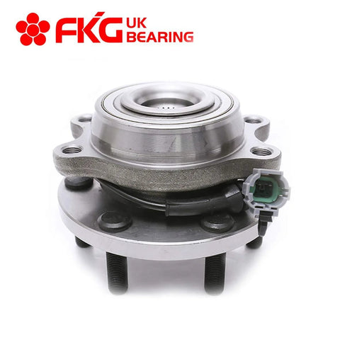 Front Wheel Bearing Hub Assembly With ABS For 2005 2016 Nissan Frontier 4WD 4x4, 2005 2012 Pathfinder 4WD 4x4 in six-lug configuration