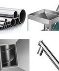 No Nonsense Automatic Screw Feeder Machine With Inclined Spiral Conveyor And Stainless Steel Auger, featuring stainless tubes and auger design.