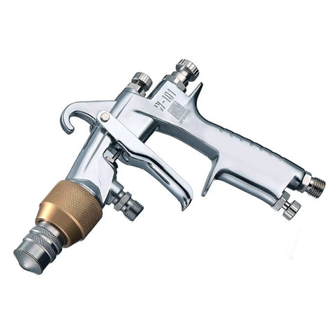 Professional Pneumatic Paint Spray Gun With Stainless Steel Nozzle And Adjustable Air Controls For Slick High Atomization Finishes On Automotive Or Home Diy Projects Dial It In Fast With Ergonomic Grip For Hassle Free Pro Coverage, showing intricate adjustments and ergonomic handle.