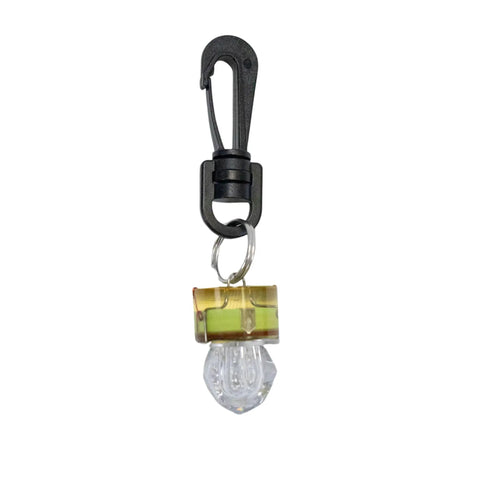 Diamond Shape Water Activated LED Safety Flash Light With Clip Mini Waterproof White Light For Night Dives Low Visibility Emergency Gear And Outdoor Adventures