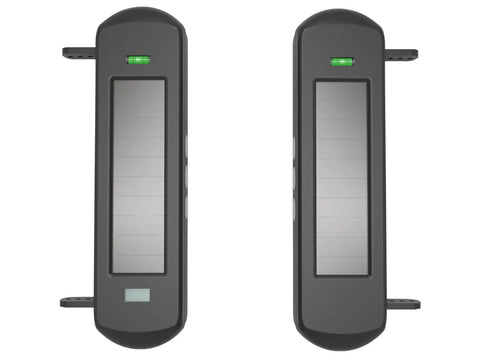 Front view of Solar Wireless Outdoor Driveway Alarm Sensor With 3 Beam Photoelectric Detection IP66 Waterproof Long Range up to 0.5 mile