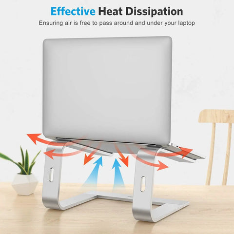 Detachable Aluminum Laptop Stand For Desk, Ultra Stable Mount Fits 10 To 16 Inch Laptops Like MacBook Air Pro Dell HP And More, Easy Setup
