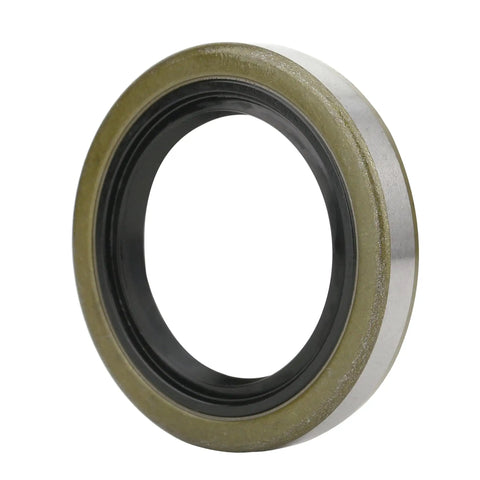Side view of a trailer axle hub grease seal, part of a 4 Pack Trailer Axle Hub Grease Seals 1.719 In ID X 2.565 In OD With 4 Cotter Pins