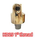 Beefy 1 Inch Brass Rotating Joint 360 Degree Swivel Connector For Water Air Oil Spray Systems HD25 DN25 Left Thread Universal Sprayer Union Durable Brass Rotary Joint For Industrial Plumbing And Hose Applications, HD25 1" thread