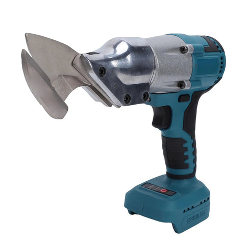 Professional Cordless Metal Shears With 360 Degrees Rotating Head Electric Cutter, stainless steel blades, handheld design.