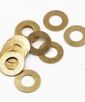 Brass Flat Washers Set 30 Pc Heavy Duty Assorted M2-M16 Hardware Kit For Plumbing Mechanical And Electrical Repairs, brass washers
