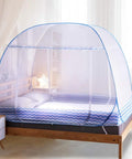 Folding Mosquito Net Tent Canopy For Beds Pop Up King Size Portable Netting With Bottom For Babies And Adults Easy Setup