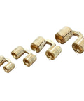 Stealthy Hidden Brass Cabinet Hinges 8-12mm Concealed Barrel Invisible Door Hinge Set Copper Finish 2 Pack
