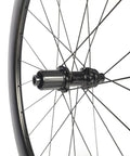 Rear hub of FL50 Max Carbon Disc Road Bike Wheelset 700C, 50mm Deep, 23mm Internal Width, 28mm External, Ultra Lightweight At 1395g Pair, 36T Ratchet