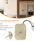 Upgraded WR60X10141 WR60X31522 refrigerator evaporator fan motor for GE Hotpoint fridges with connector and symptoms list