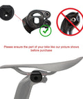 Comparison of correct and incorrect seat fittings for 7x10 Seatpost Ear Clamp Titanium Bolt Kit For Oval Carbon Rails