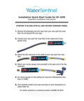 Installation guide for inline deionized water filter for garden hose with extension adapter, heavy duty USA made filtration.