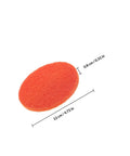10 Pcs Orange Nylon Hook And Loop Electric Sanding Discs 2000 Grit, round disc measuring 12 cm, ideal for polishing and buffing.