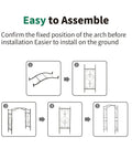 Go To Garden Arch For Climbing Plants assembly instructions with step-by-step illustrated guide.