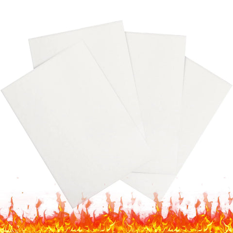 Antrys 4-pack high-temp gasket paper sheets, white ceramic fiber insulation, 7x10x1/8 in.