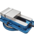 Beefy 6 Inch Heavy Duty Milling Vise With 360 Degree Swivel Base And High Precision Clamping For Metalworking, Locking Bench Vise, 6.3 Inch Jaw Width, 1.75 Inch Jaw Height, 5.79 Inch Overall Height, blue cast iron