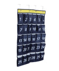 Slick Heavy Duty 30 Pocket Wall Hanging Storage Bag Oxford Cloth Organizer with numbered pockets for easy organization.