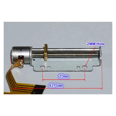 DC 5V 30mm Linear Actuator 8mm Stroke 2 Phase 4 Wire Precision Stepper Motor Screw Drive shown with dimensions