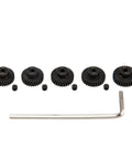 Five Pack Hardened Steel 48P Pinion Gear Sets 28T 29T 30T 31T 32T For 3.175mm Shafts Fits 1/8 Inch Compatible With Arrma HPI Kyosho