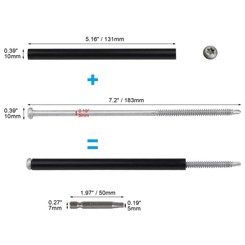 Twenty Piece Rock Solid Seven Inch Gutter Screws With Rust Resistant Metal Ferrules And Dead Simple Driving Tool For Zero Hassle Eave Gutter Fastening And No Sagging Headache Free Fix