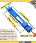 Pro Grade Adjustable Base Guide For Circular Saw, Skateplate Attachment For Clean Rip Cuts, Portable Woodworking Guide Rail, Safety Knob Clamp, Fits Most Saws, Blue Guard Included