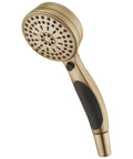 ActivTouch Hand Shower 1.75 GPM 9-Setting Champagne Bronze Finish With Soft-Touch Clean Spray Holes and Black Grip