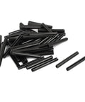 M4x35mm Carbon Steel Split Spring Dowel Pins 50Pcs For PCB Boards Drilling Milling Plate Positioning Black Finish Beefy Strength Quick Alignment Fasteners For Precise Assembly, black pins