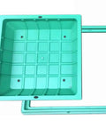 Composite Resin Manhole Cover For Outdoors Heavy Duty Sump Pump Access Lid With Low Profile Landscape Friendly Design 60 By 60 Cm And 24 By 24 In Weatherproof Pressure Resistant Lawn And Park Drainage Solution