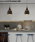 Industrial Wrought Iron Pendant Light Adjustable Single Head E27 Chandelier for Kitchen Island over modern kitchen island.