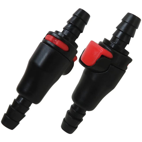 Upgraded Two Pack Hydration System Quick Disconnect for quarter inch drink tube with auto shut-off leak free connection