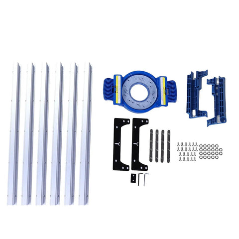 Pro Grade Aluminum Planer Table With Dust Brush Smoothing Wheel Router Sled Kit Components For Woodworking