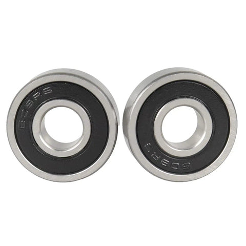 Ten Pack 6092RS Double Rubber Seal Bearings 9x24x7mm ABEC5 Z3V3 High Speed Sealed Miniature Bearings For Motors, Power Tools, Toys And Household Appliances With Low Noise And Smooth Operation, two bearings shown