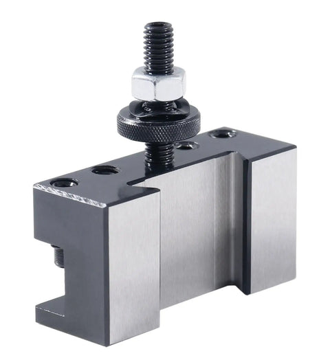 Oxa Quick Change Tool Post Holder For Turning And Facing, Model 0250-0001, Fits USA Style Posts, Easy Locking System For Fast Bit Changes, Durable Steel Construction, Shop Ready Must Have For Machining And Metalworking Projects