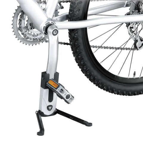 FlashStand Fat Bike Stand With Aluminum Bottom Bracket Support Holds Up To 20kg Zippered Bag Included Heavy Duty Repair Stand For Mountain Bikes Black One Size