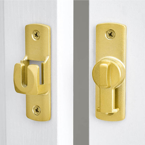 90 And 180 Degree Adjustable Barn Door Lock For Privacy And Security, Easy Install Sliding Door Latch Fits Barn Doors Cabinets Gates