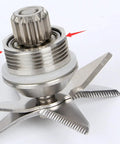 Soy Milk Maker Bearing and Stainless Steel Blade Assembly Compact Pulley Replacement Part for Kitchen Spare Parts Safe Durable Components for DIY Soy Milk Maker Replacement and Maintenance, stainless steel