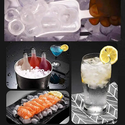 Portable Countertop Ice Machine Fast Self Clean Compact Ice Maker For Home Parties Kitchen Bar with bullet ice in drinks and food.
