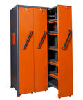 Heavy Duty CNC Tool Storage Cabinet With BT40 CAT40 Tool Holder Rack Vertical Drawer Organizer For Warehouses And Machining Centers Durable SPCC Steel Construction Waterproof And Scratch Resistant 210 Cap. open orange steel cabinet