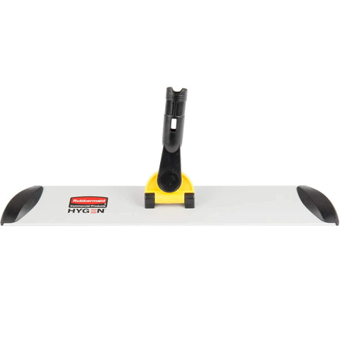 HYGEN Microfiber Quick Connect Mop Frame 18 Inch Silver For Heavy Duty Floor Cleaning In Commercial And Industrial Settings Bucketless Mopping System For Faster Coverage Easy Attach Dusting And Wipe Down
