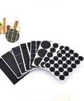 2 Piece Chair Leg Pads Floor Protectors for Furniture Legs Round Bottom Anti Slip Rubber Feet with black round pads visible