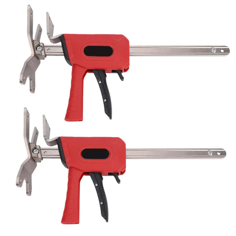 Heavy Duty Arm Jack 2 Pack, Zero Sweat Furniture Lifter, 330 Lbs Hand Lift Tool with red handles and silver frames.