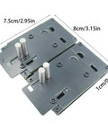 Dimensions of Badass Pro Soldering Station Jig Snaps Right On For Xt90 Ec5 Ec3 T Plugs with dual metal pins.